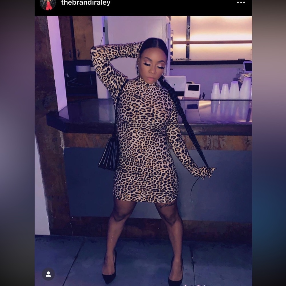 Cheetah print dress